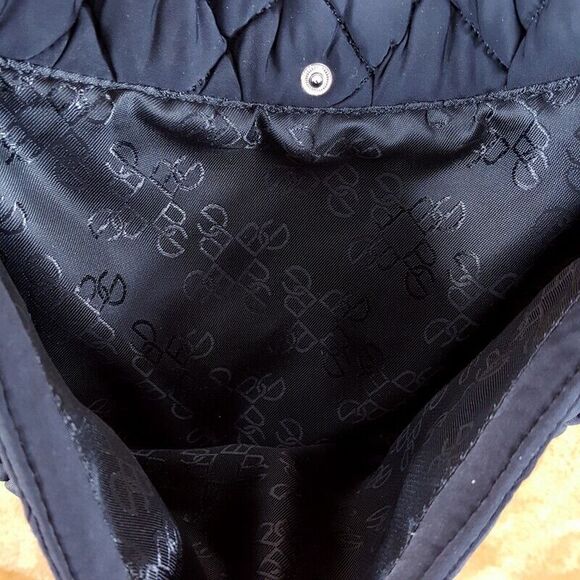 BCBG GENERATION Womens Handbag Black Quilted Chain Strap Shoulder Bag - Picture 5 of 12